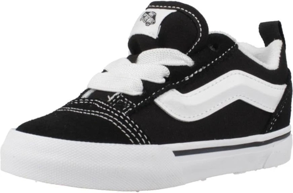 Vans Unisex-Child Knu Skool Shoe, Black/True White